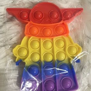 BABY YODA - FIDGET POPPERS- RAINBOW COLLECTION